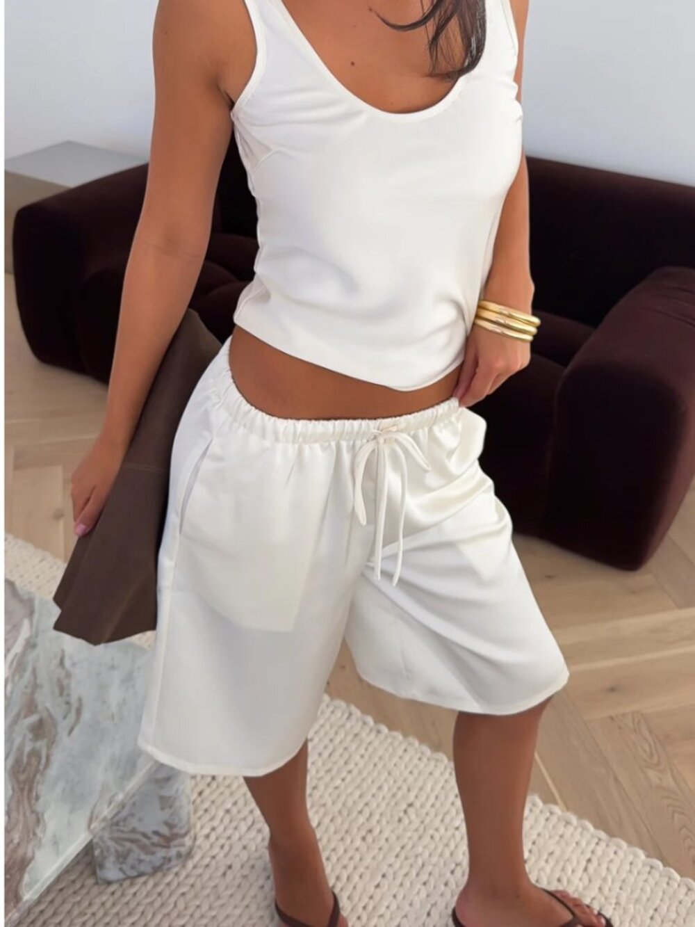 White Fox Satin Cami - Picture 2 of 2